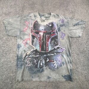 Star Wars Disney Parks Boba Fett Tie Dye T Shirt Men's Size Large